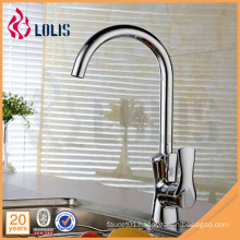 New products chrome single lever long neck flexible kitchen faucet